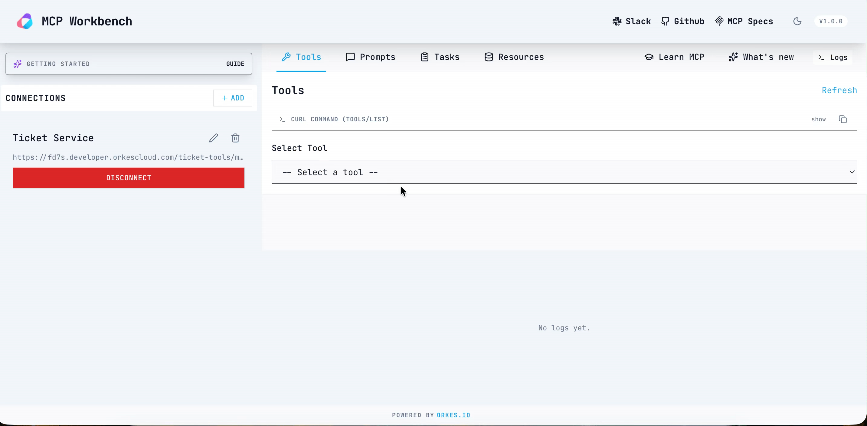 Testing from MCP Inspector